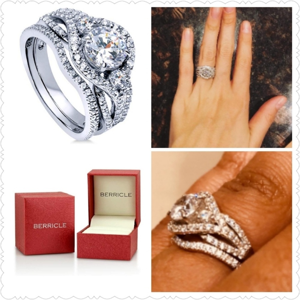 ❌️❌️❌️❌️ SOLD OUT ❌️❌️❌️❌️💍.925 Sterling Silver 3-Stone Stackable Set💍 